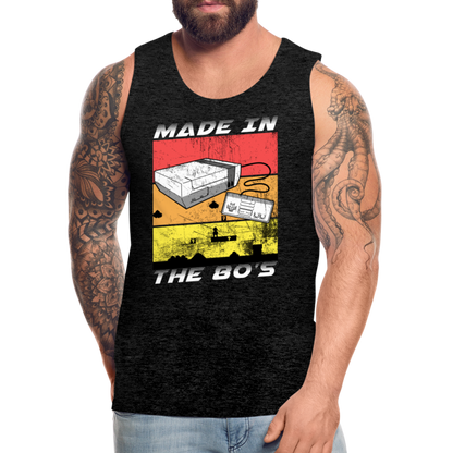 GU 'Made in the 80's' Men’s Premium Tank - White - charcoal grey