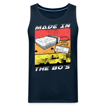 GU 'Made in the 80's' Men’s Premium Tank - White - deep navy