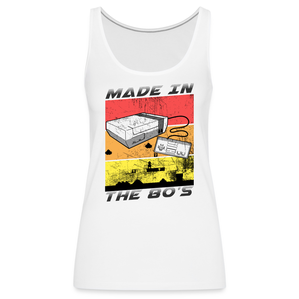 GU 'Made in the 80's' Women’s Premium Tank Top - white