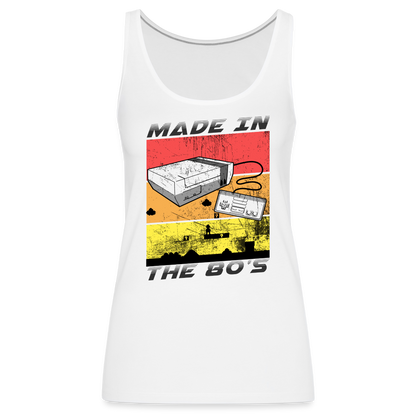 GU 'Made in the 80's' Women’s Premium Tank Top - white