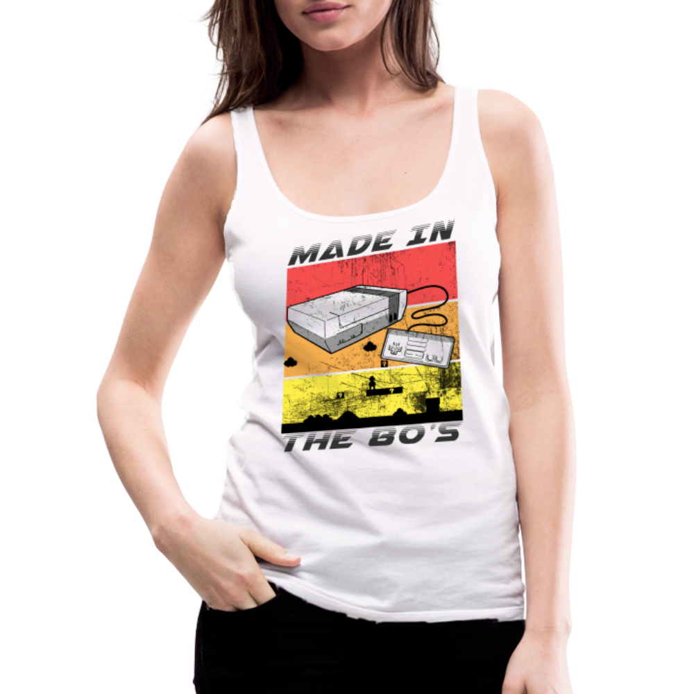 GU 'Made in the 80's' Women’s Premium Tank Top - white