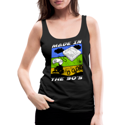 GU 'Made in the 90's' Women’s Premium Tank Top - White - black