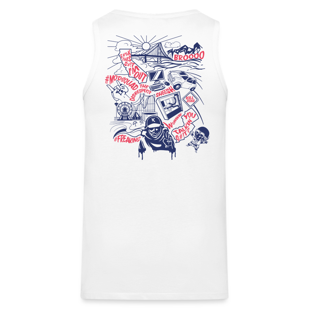 Killahh Men’s Premium Tank - white