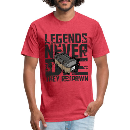 GU 'Legends Never Die' Fitted T-Shirt - heather red