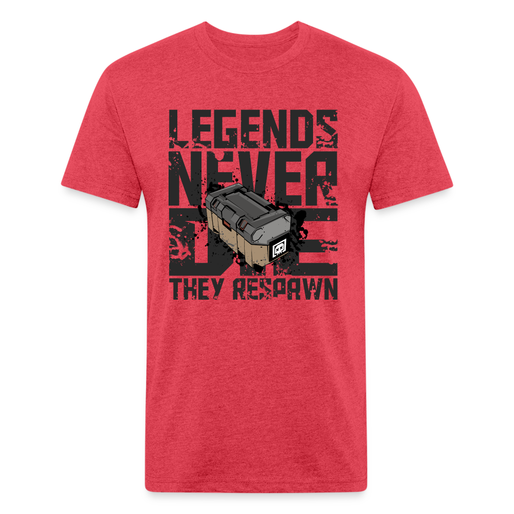 GU 'Legends Never Die' Fitted T-Shirt - heather red