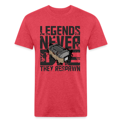 GU 'Legends Never Die' Fitted T-Shirt - heather red