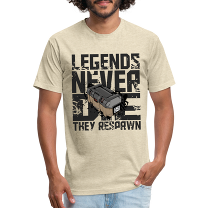 GU 'Legends Never Die' Fitted T-Shirt - heather cream