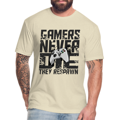 GU 'Gamers Never Die' Fitted T-Shirt- XBOX - heather cream