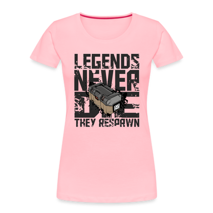 GU 'Legends Never Die' Women’s Premium Organic T-Shirt - pink