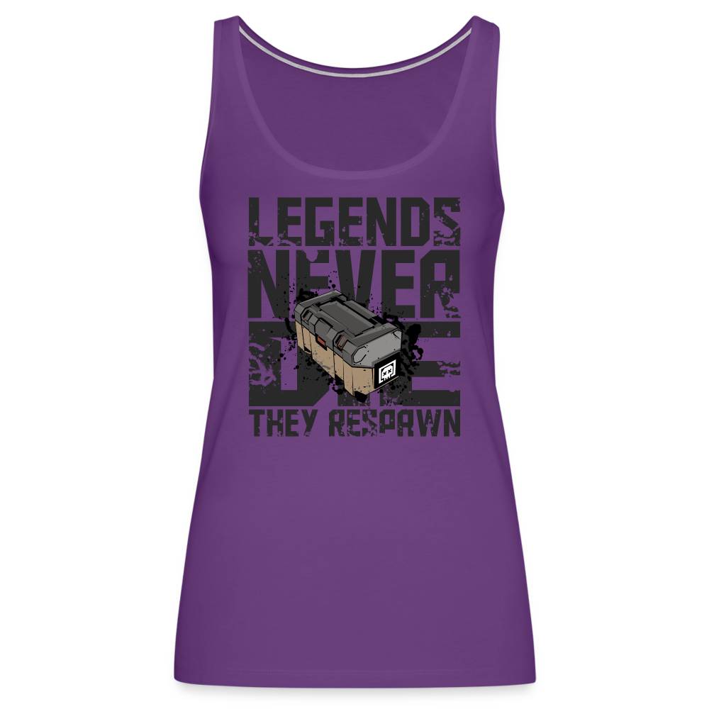 GU 'Legends Never Die' Women’s Premium Tank Top - purple