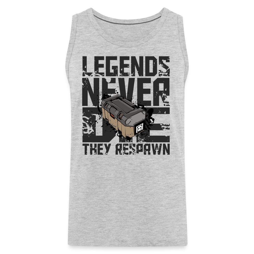 GU 'Legends Never Die' Men’s Premium Tank - heather gray