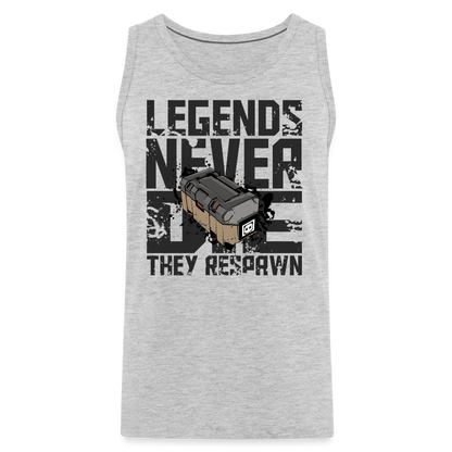 GU 'Legends Never Die' Men’s Premium Tank - heather gray