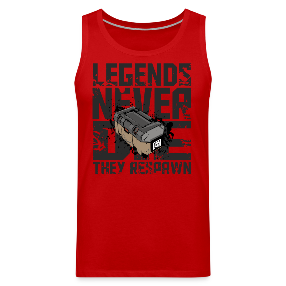 GU 'Legends Never Die' Men’s Premium Tank - red