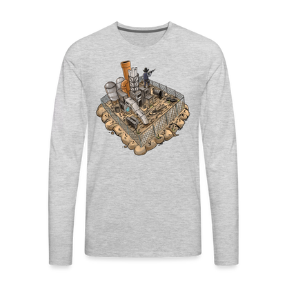 PhillyBirdGang Gaming Men's Premium Long Sleeve T-Shirt - heather gray