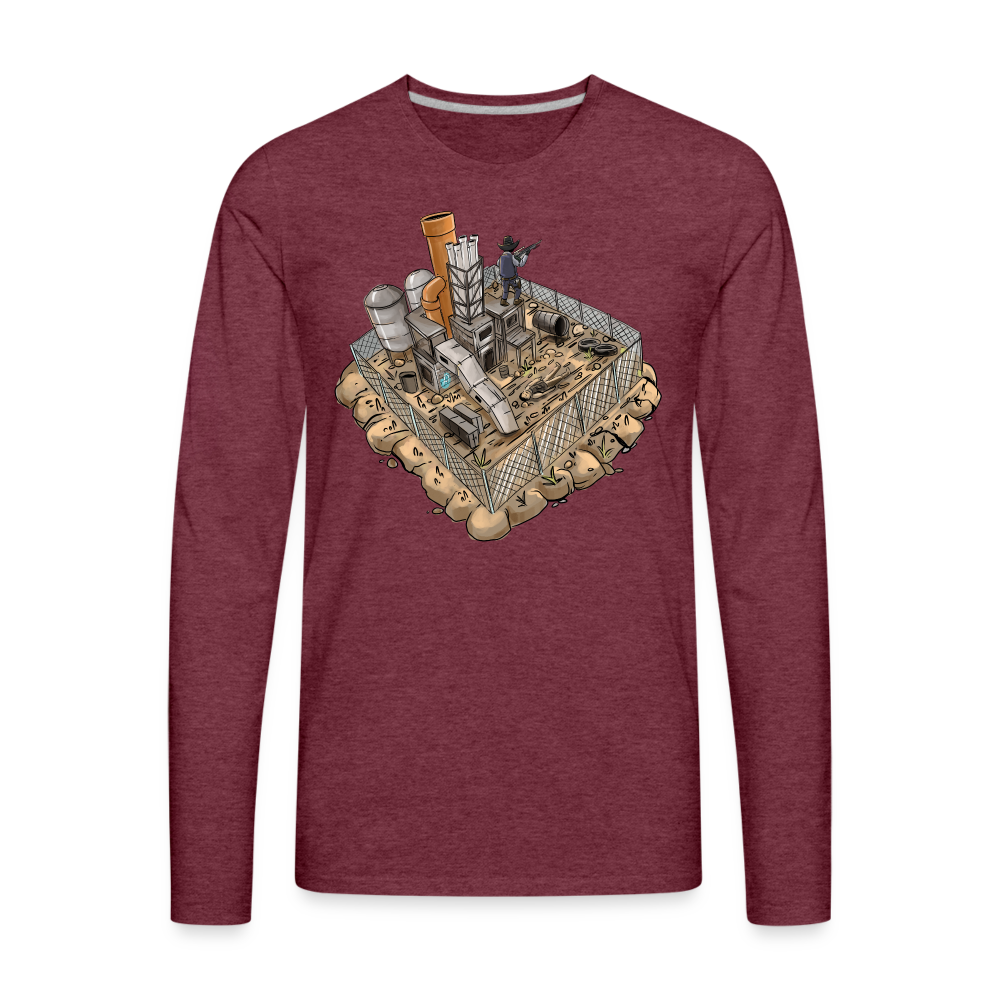 PhillyBirdGang Gaming Men's Premium Long Sleeve T-Shirt - heather burgundy