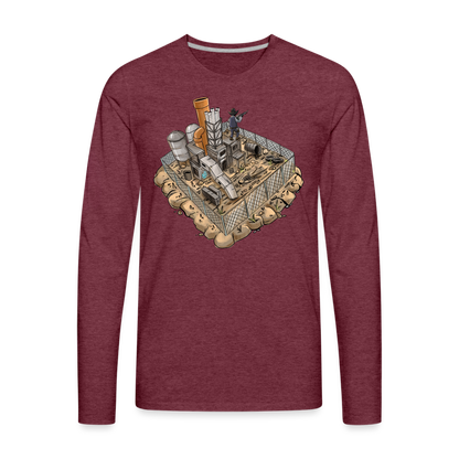 PhillyBirdGang Gaming Men's Premium Long Sleeve T-Shirt - heather burgundy