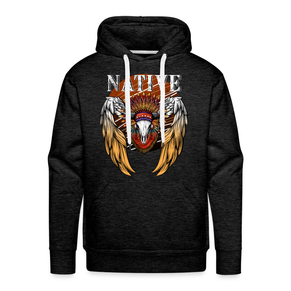 Native Premium Hoodie - charcoal grey