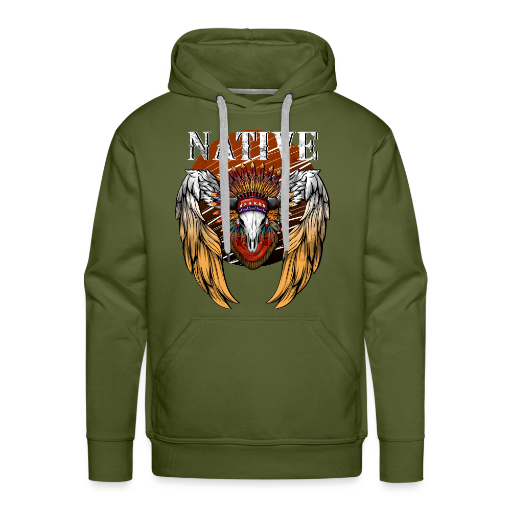 Native Premium Hoodie - olive green