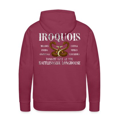 Native Premium Hoodie - burgundy