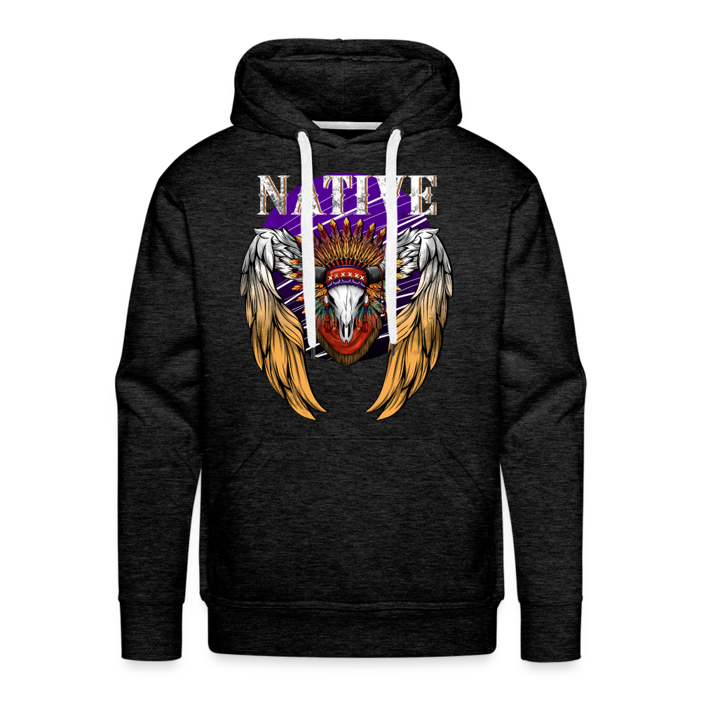 Native Premium Hoodie - charcoal grey