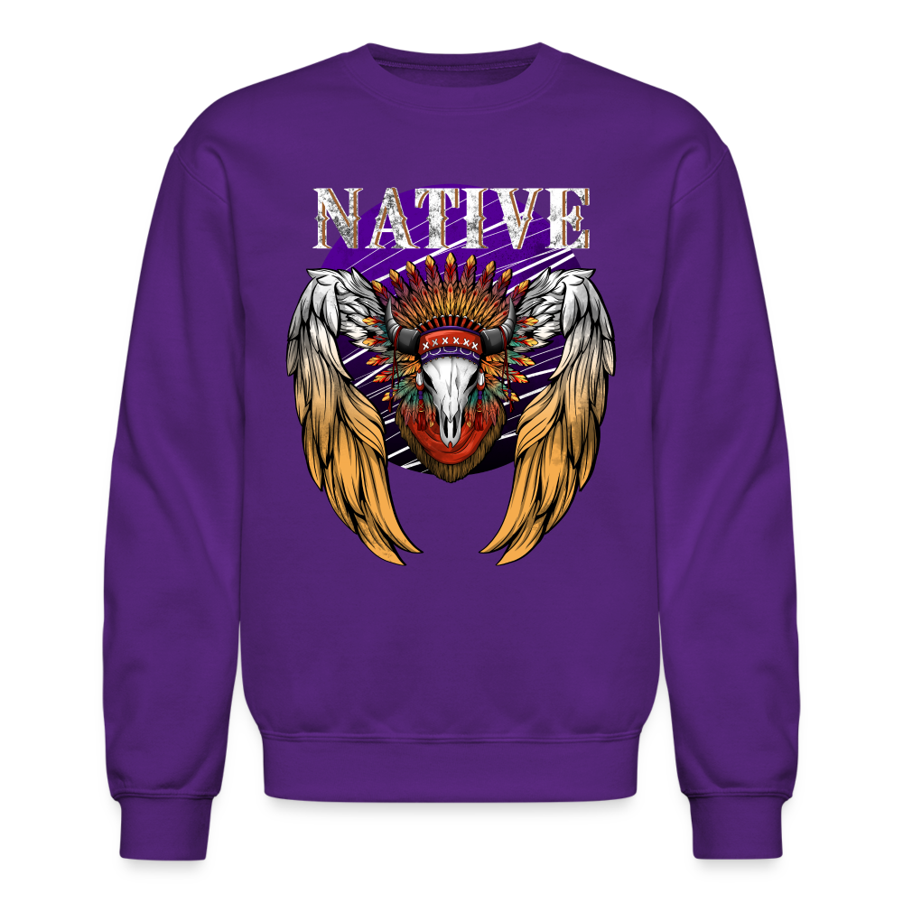 Native Crewneck Sweatshirt - purple