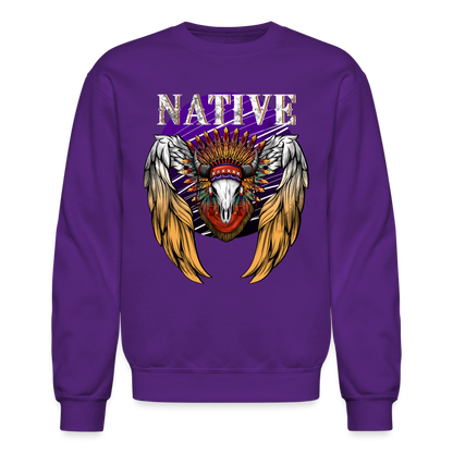 Native Crewneck Sweatshirt - purple