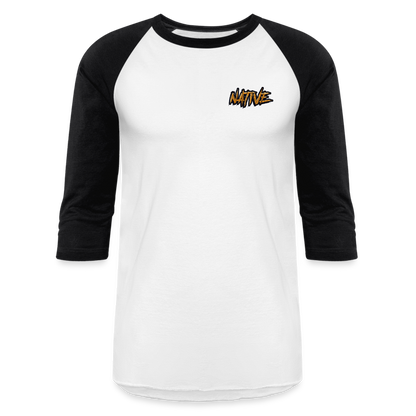 Native Baseball T-Shirt - white/black