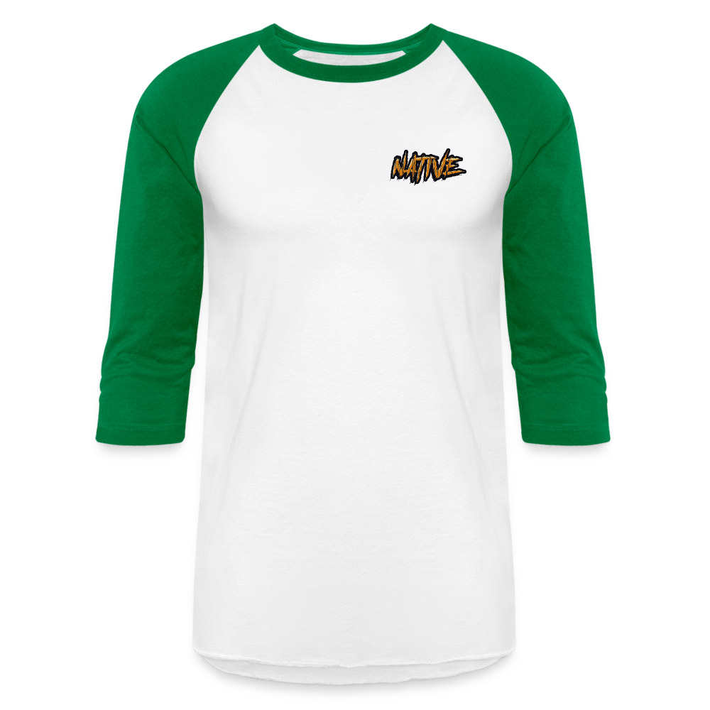 Native Baseball T-Shirt - white/kelly green