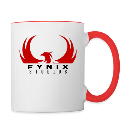 Fynix Studios Contrast Coffee Mug - white/red