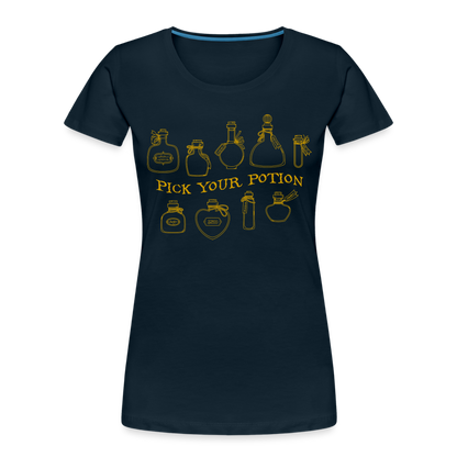 GU 'Potion'  Women’s Premium Organic T-Shirt - deep navy