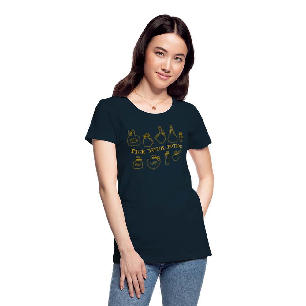 GU 'Potion'  Women’s Premium Organic T-Shirt - deep navy