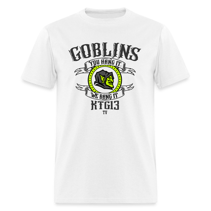 Adult KTG13 TV Green Goblins 'You Hang It, We Bang It' T-Shirt