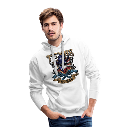 Texas Outlaw Men’s Premium Hoodie - white