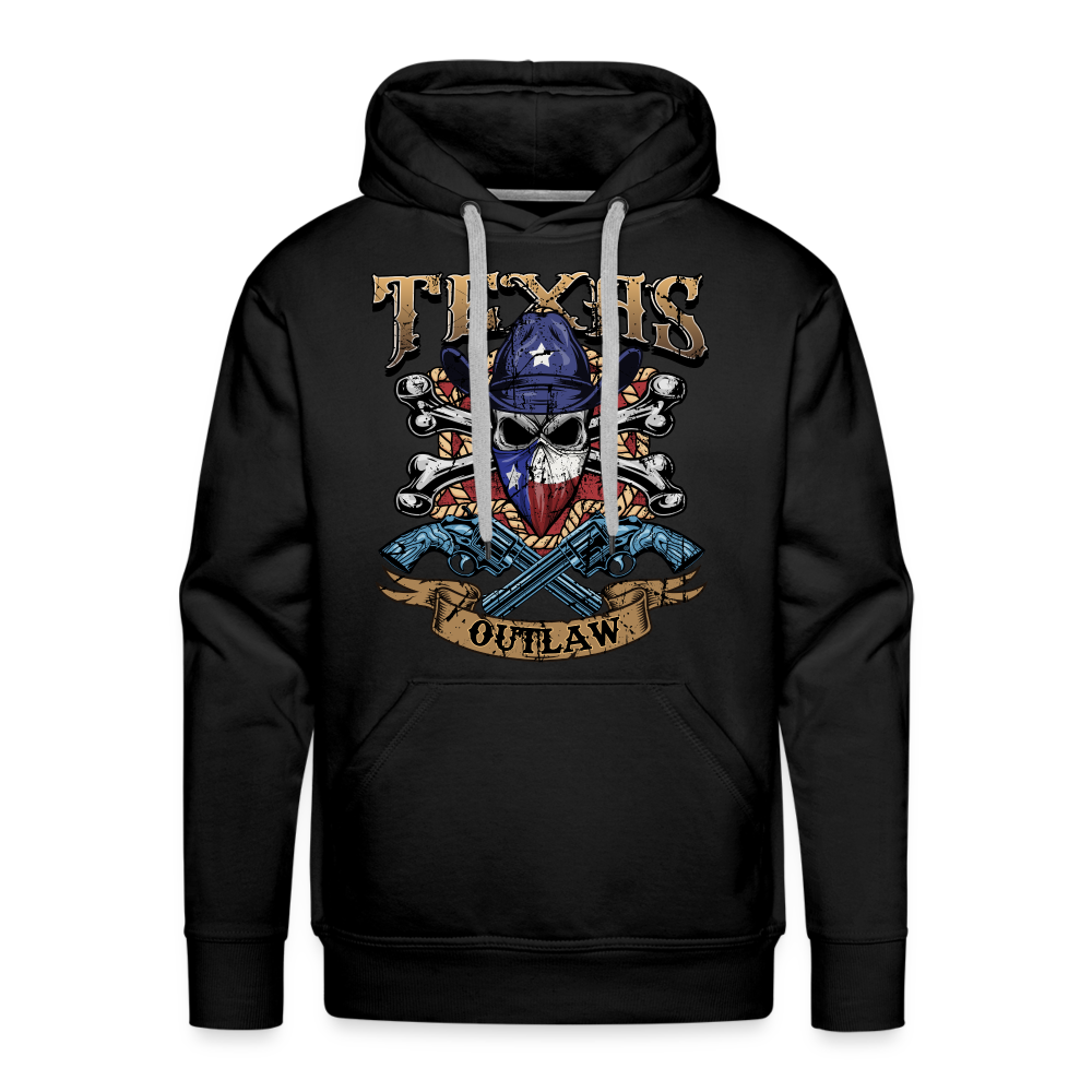 Texas Outlaw Men’s Premium Hoodie - black