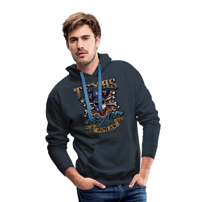 Texas Outlaw Men’s Premium Hoodie - navy