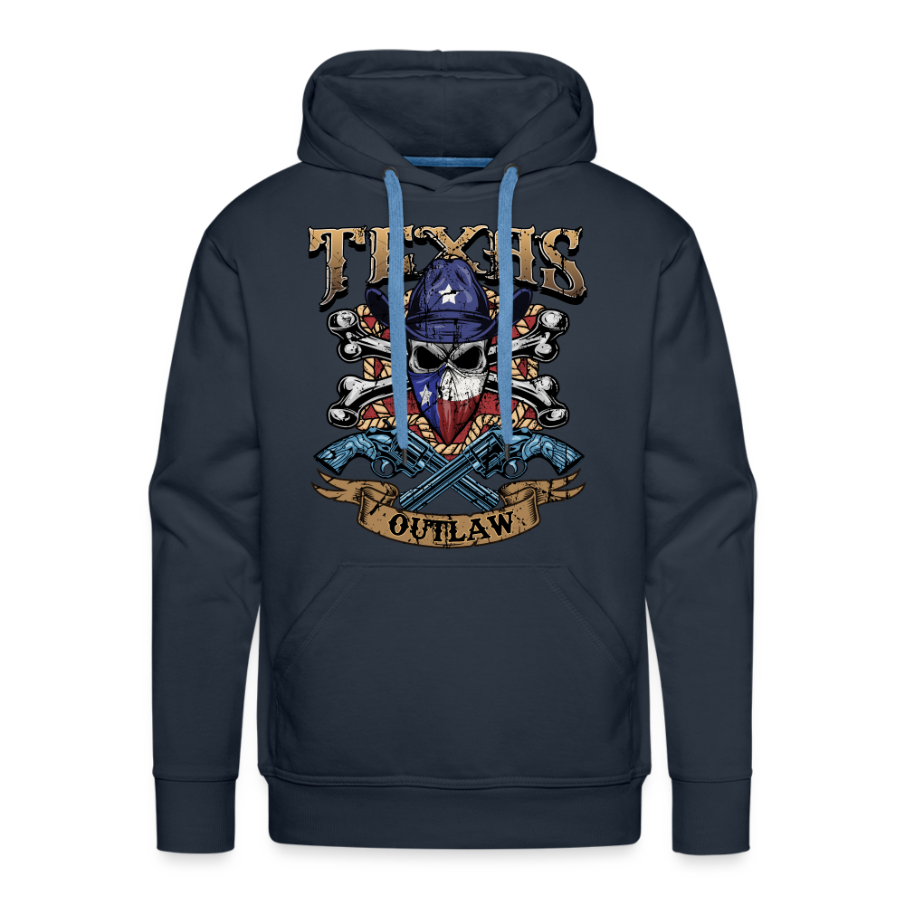 Texas Outlaw Men’s Premium Hoodie - navy