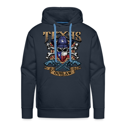 Texas Outlaw Men’s Premium Hoodie - navy