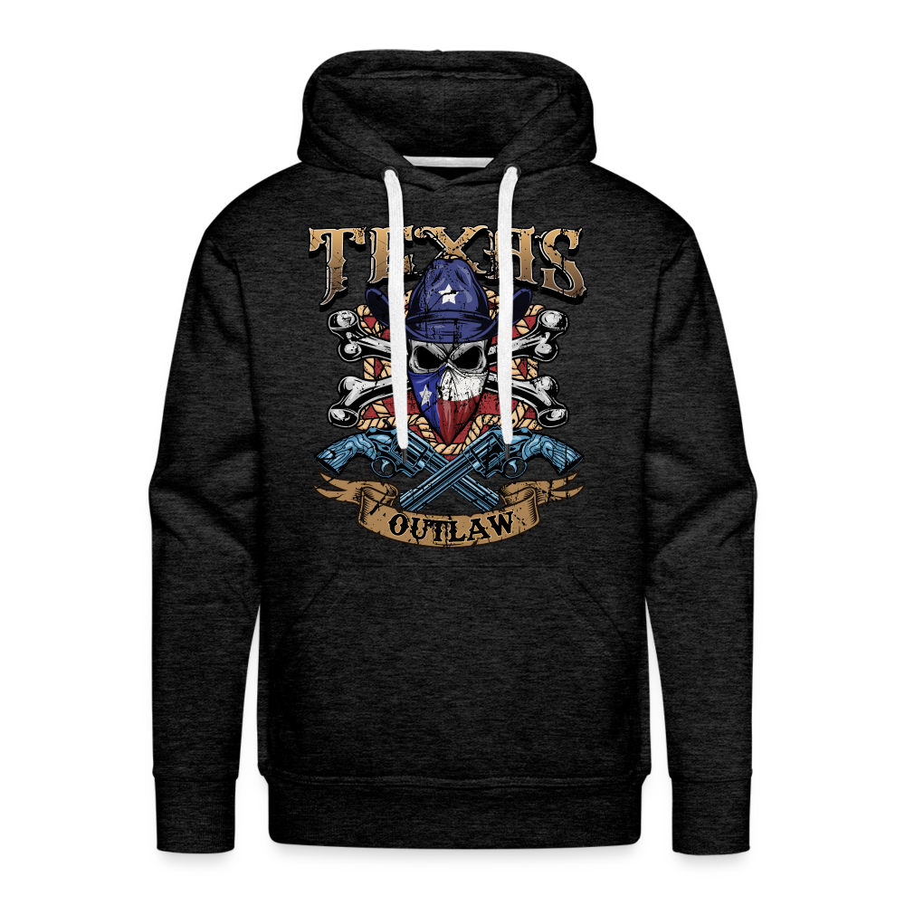 Texas Outlaw Men’s Premium Hoodie - charcoal grey