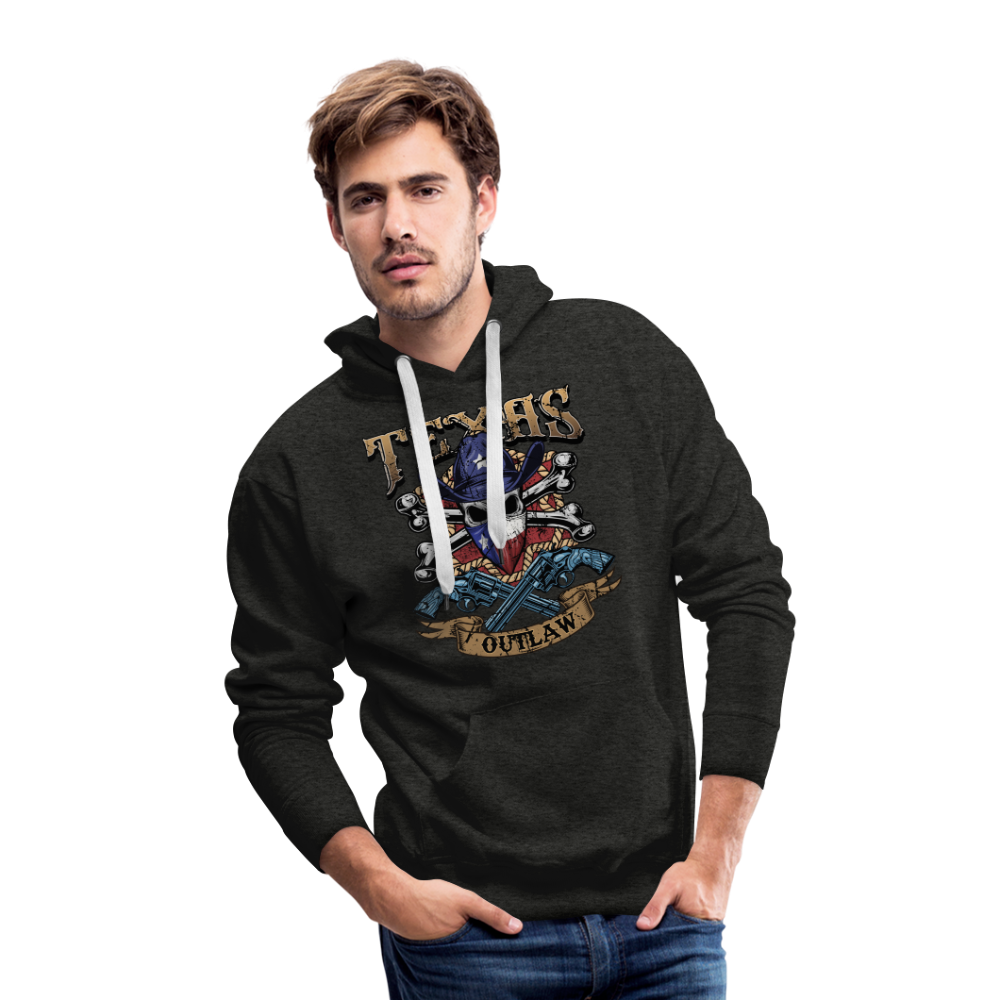 Texas Outlaw Men’s Premium Hoodie - charcoal grey