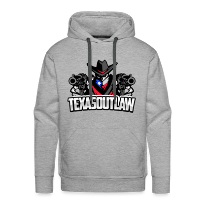 Texas Outlaw Men’s Premium Hoodie - heather grey