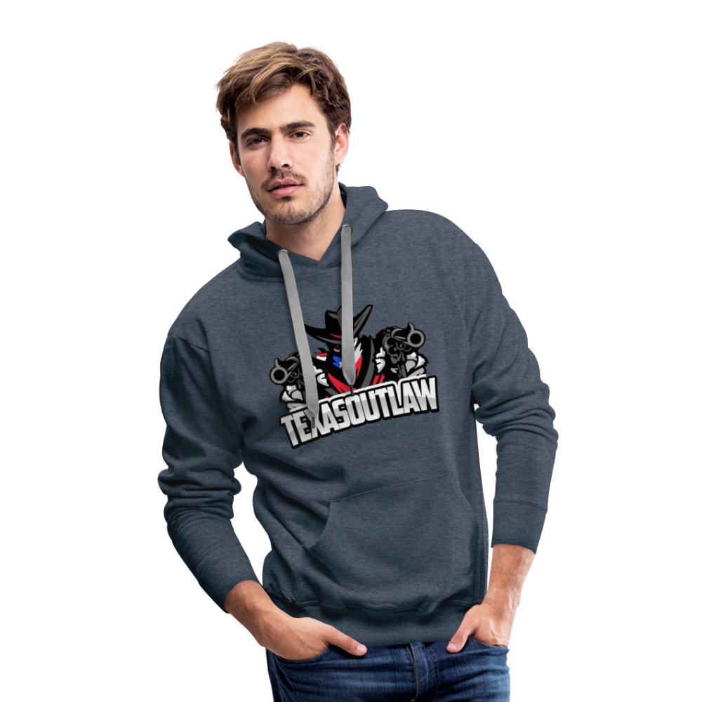 Texas Outlaw Men’s Premium Hoodie - heather denim