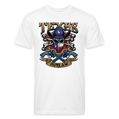 Texas Outlaw Fitted T-Shirt - white