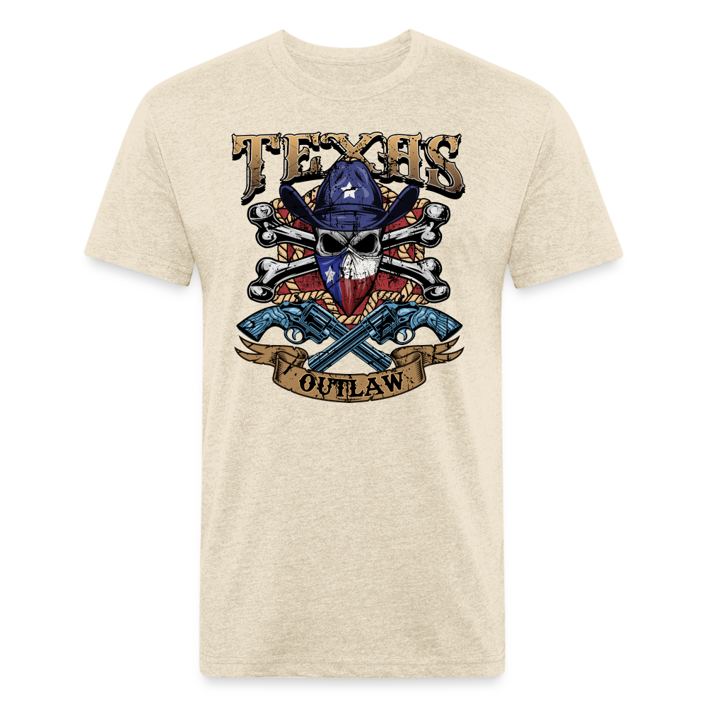 Texas Outlaw Fitted T-Shirt - heather cream