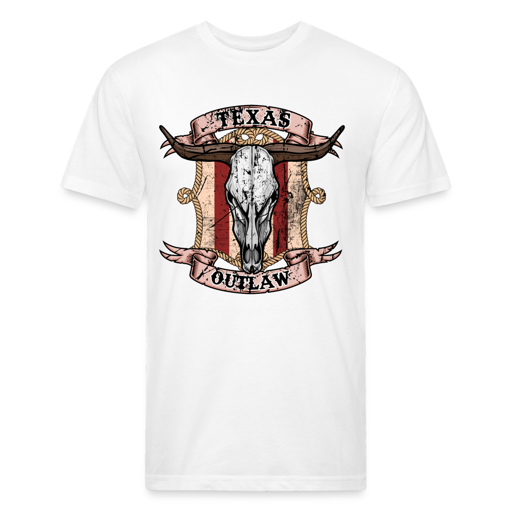 Texas Outlaw Fitted T-Shirt - white