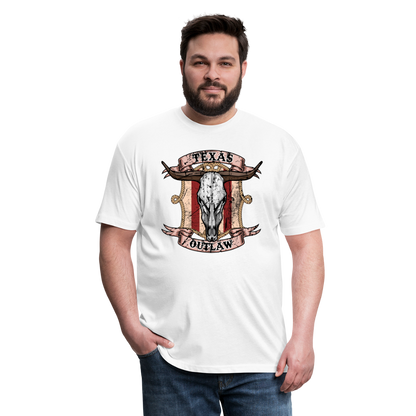 Texas Outlaw Fitted T-Shirt - white