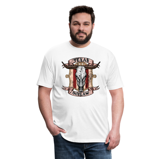 Texas Outlaw Fitted T-Shirt - white