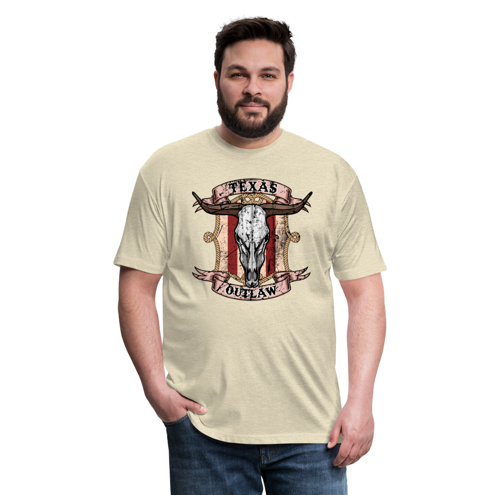 Texas Outlaw Fitted T-Shirt - heather cream