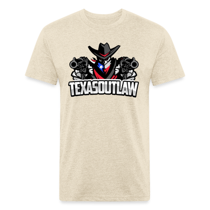 Texas Outlaw Fitted T-Shirt - heather cream