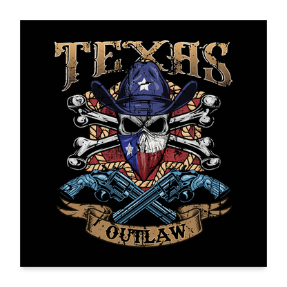 Texas Outlaw Poster 24x24 - white