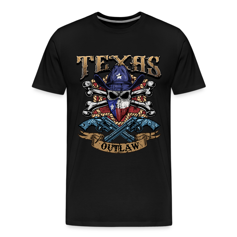 Texas Outlaw Men's Premium T-Shirt - black